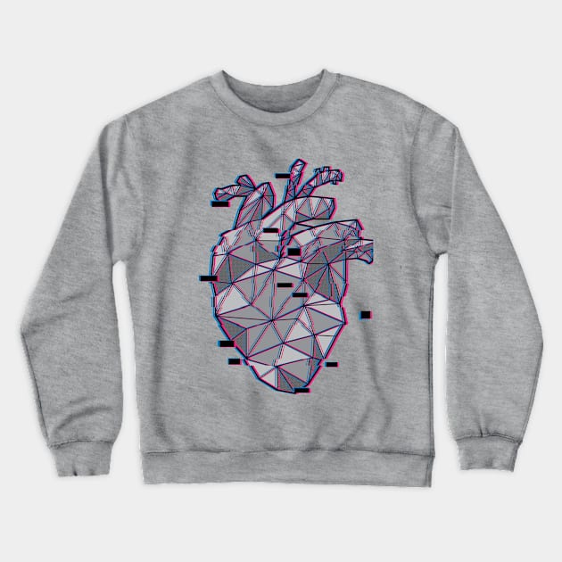 My Heart Just Glitched Crewneck Sweatshirt by CarloMania